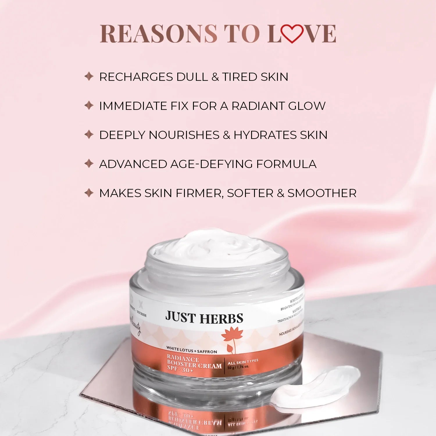 Radiance Booster Cream SPF 30+ with White Lotus and Saffron 50g