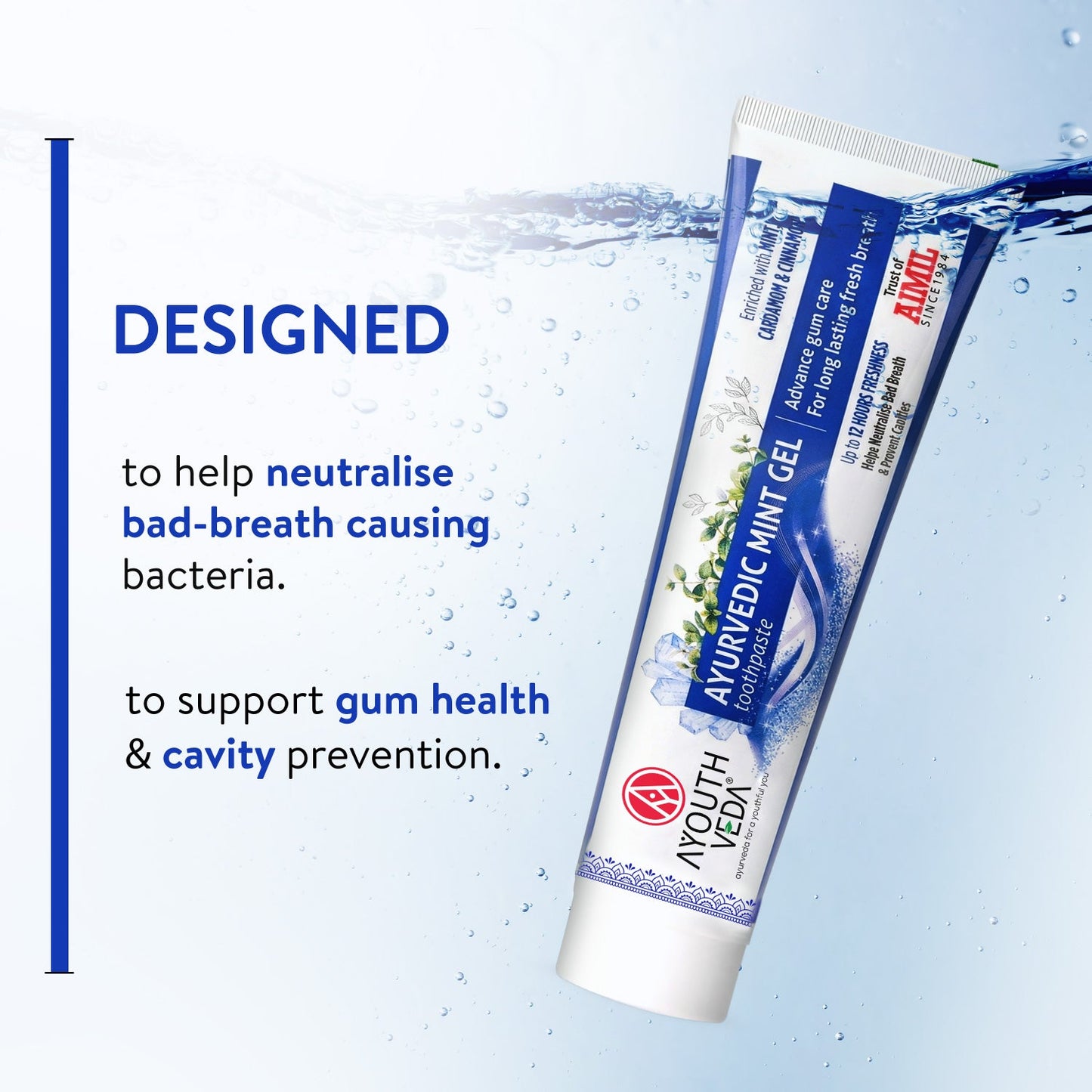 Mint Gel Toothpaste Net qty.- 100 g each set of 2 100g