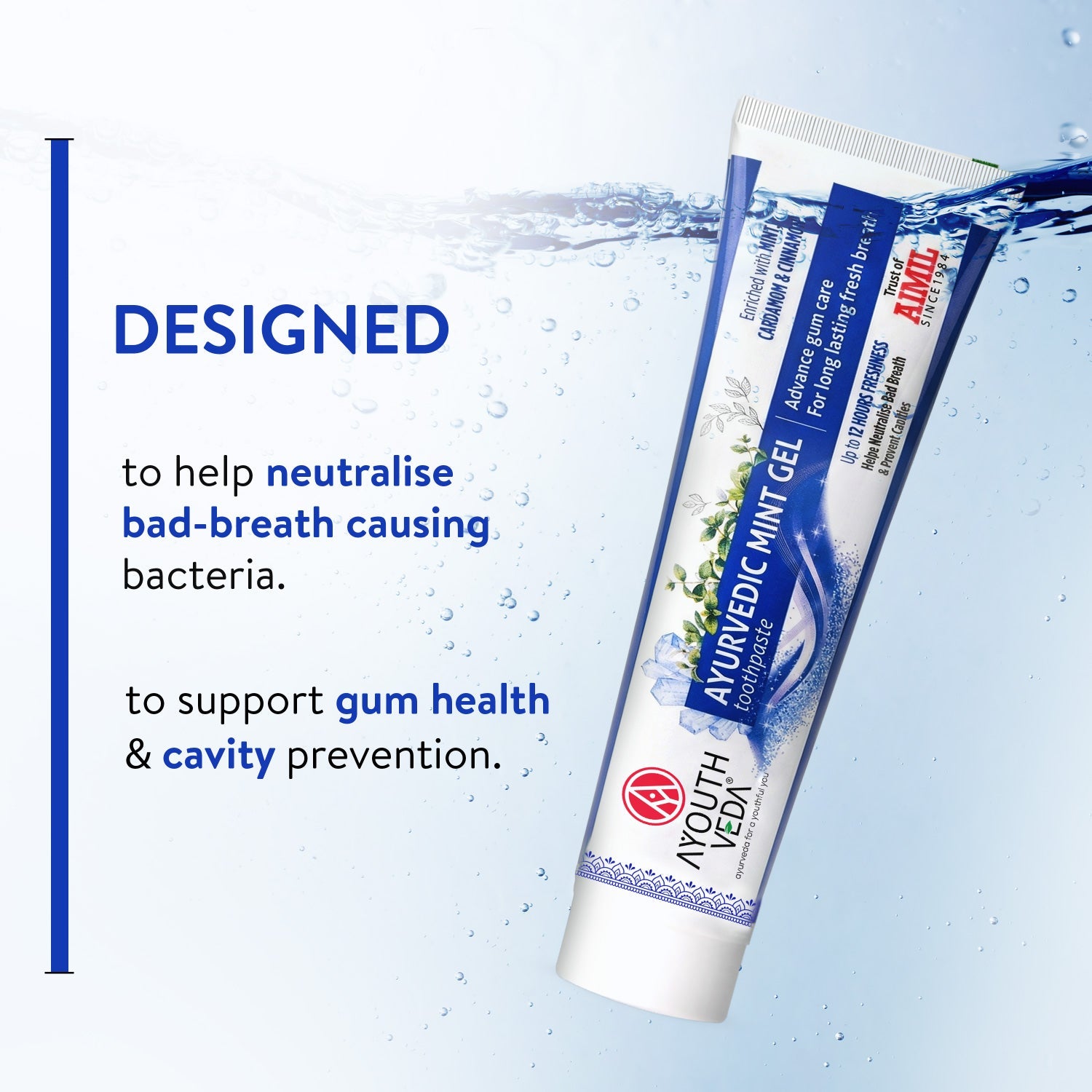 Mint Gel Toothpaste Net qty.- 100 g each set of 2 100g
