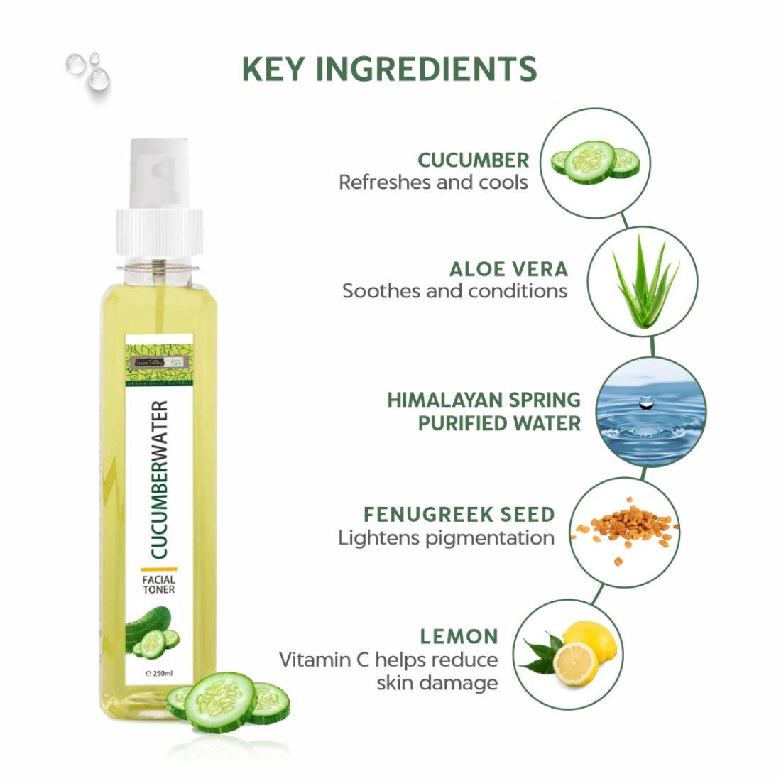 Cucumber Water Toner For Hydrating Skin - 250ml 250ml