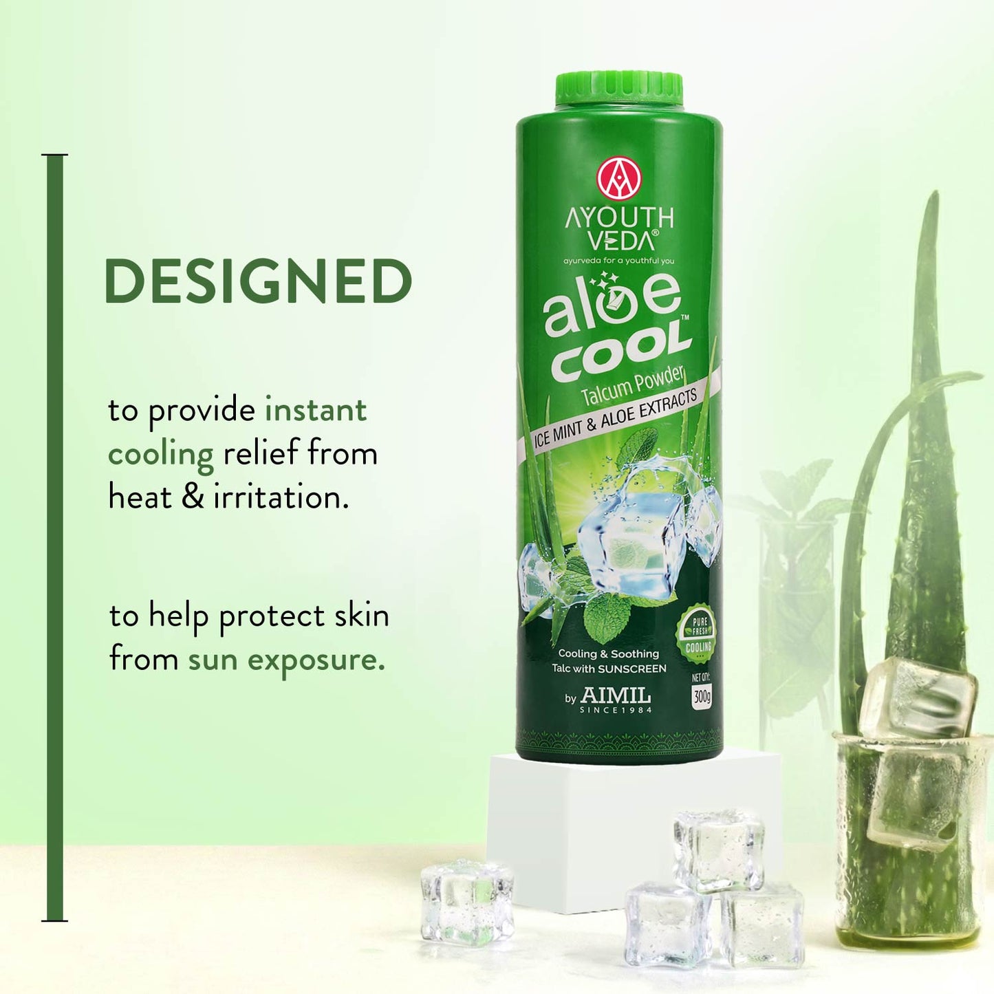 Aloe Cool Talcum Powder with Mint and Aloe Extracts 300g 300g