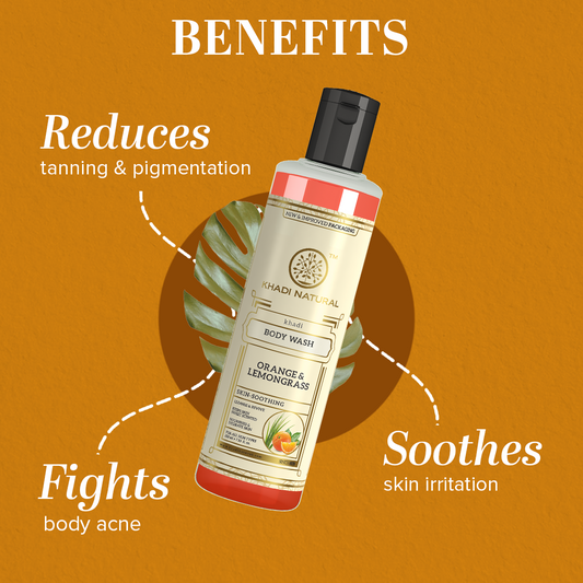 Orange and Lemongrass Body Wash 210ml