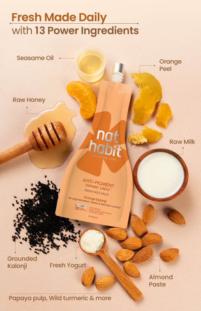 Fresh Orange Kalonji Brightening Lepa Face Pack 40g x 2個