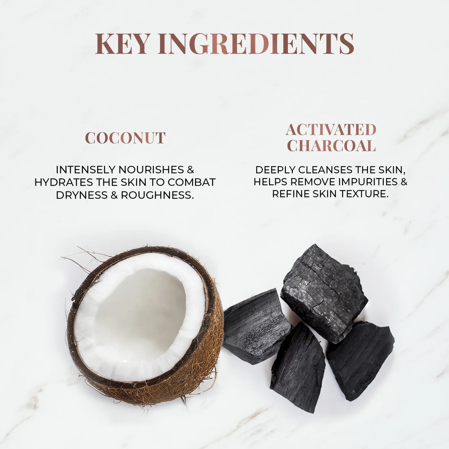 Deep Cleansing Bathing Bar with Coconut and Activated Charcoal 100g