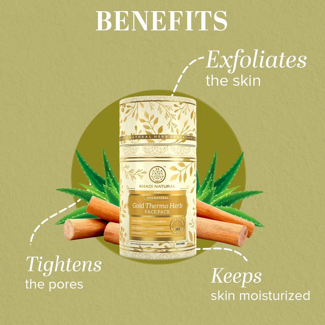 Gold Thermo Herb Skin Tightning Face Pack 100gm