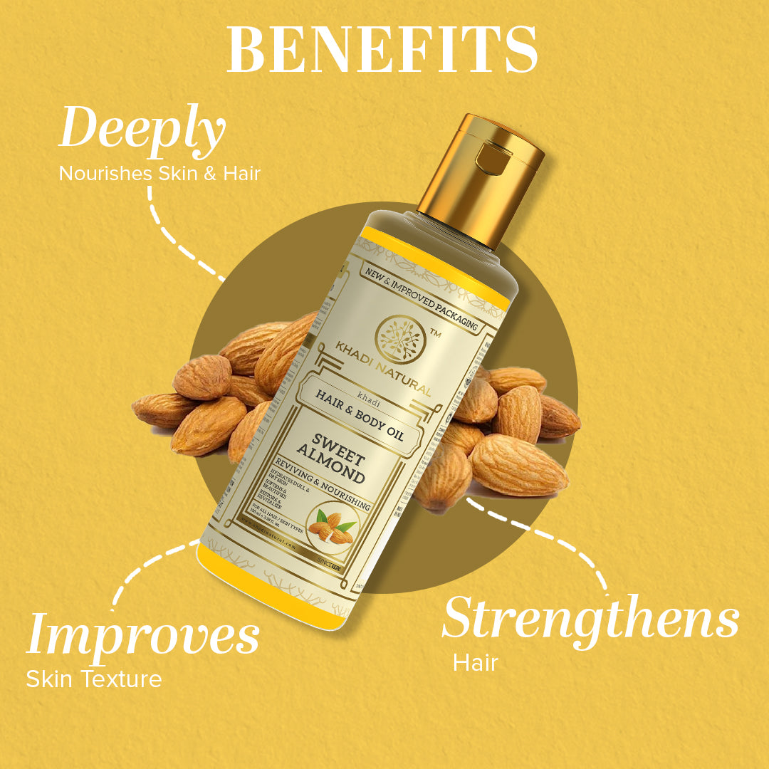 Sweet Almond Hair & Body Oil 100ml