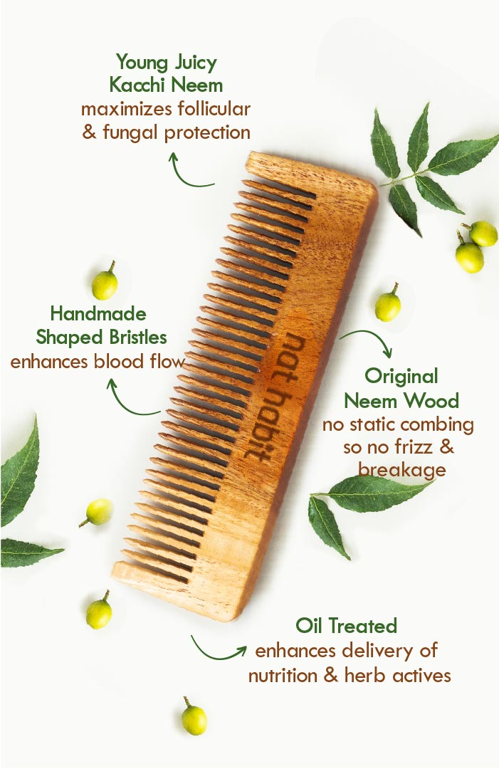 Kacchi Neem Pocket Comb 1個
