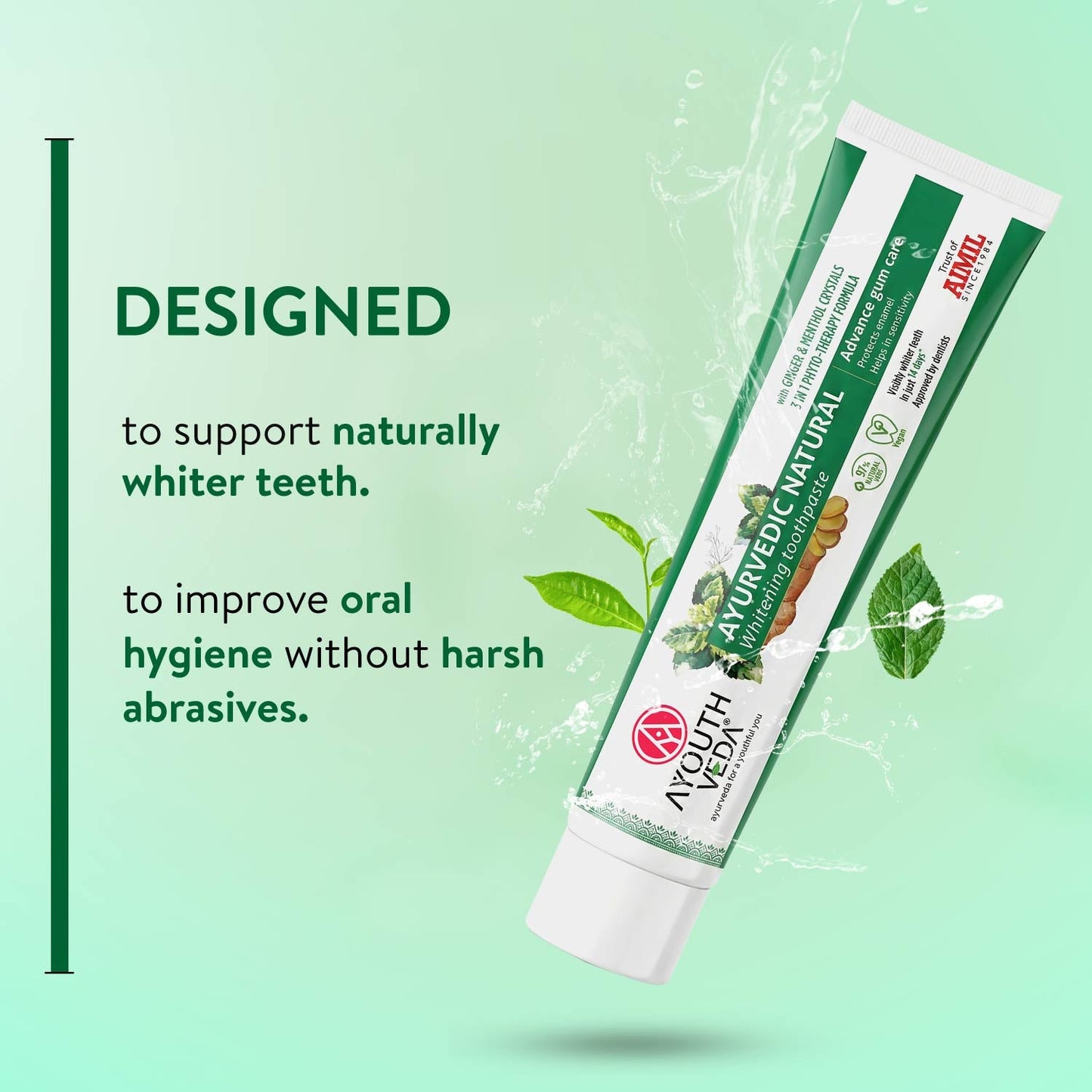 Natural Whitening Toothpaste Net qty.- 100 g each Set of 2 100g