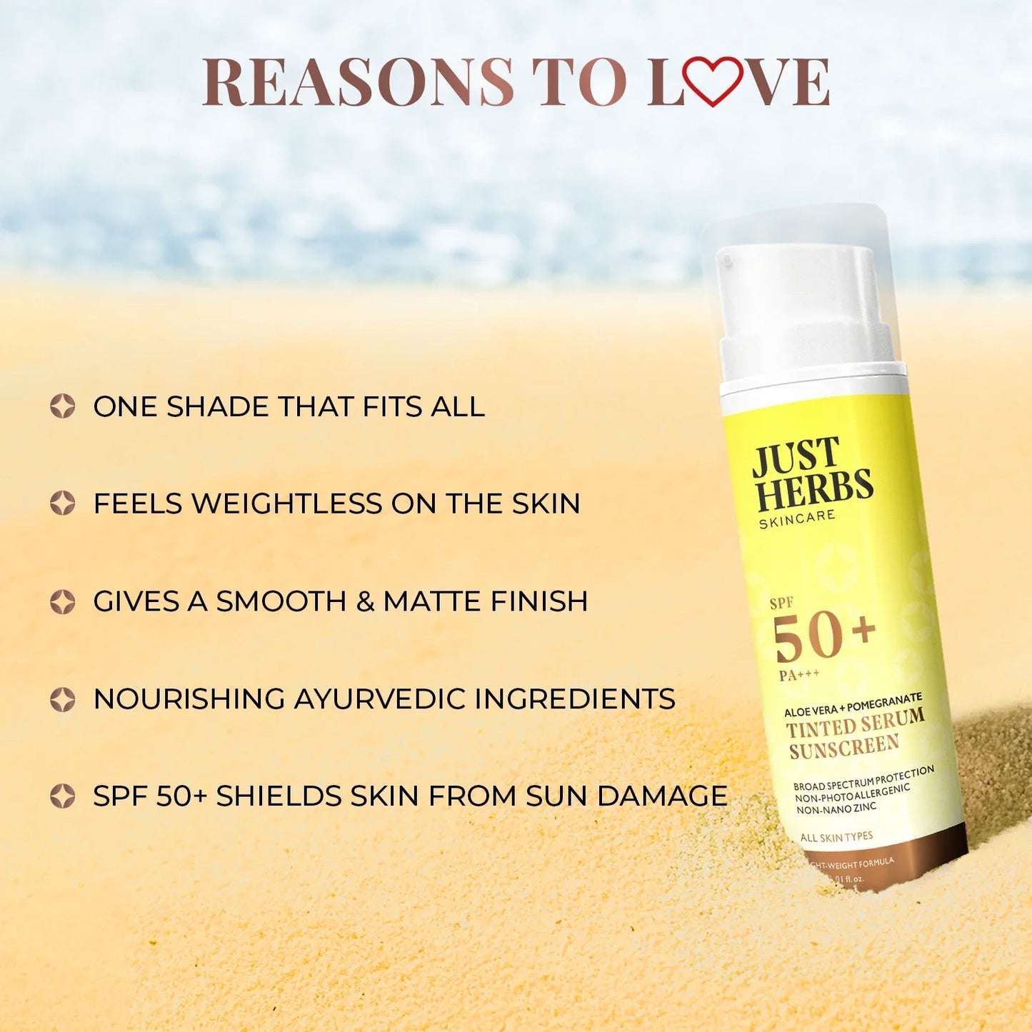 Tinted Serum Sunscreen with SPF 50+ PA+++ 30ml