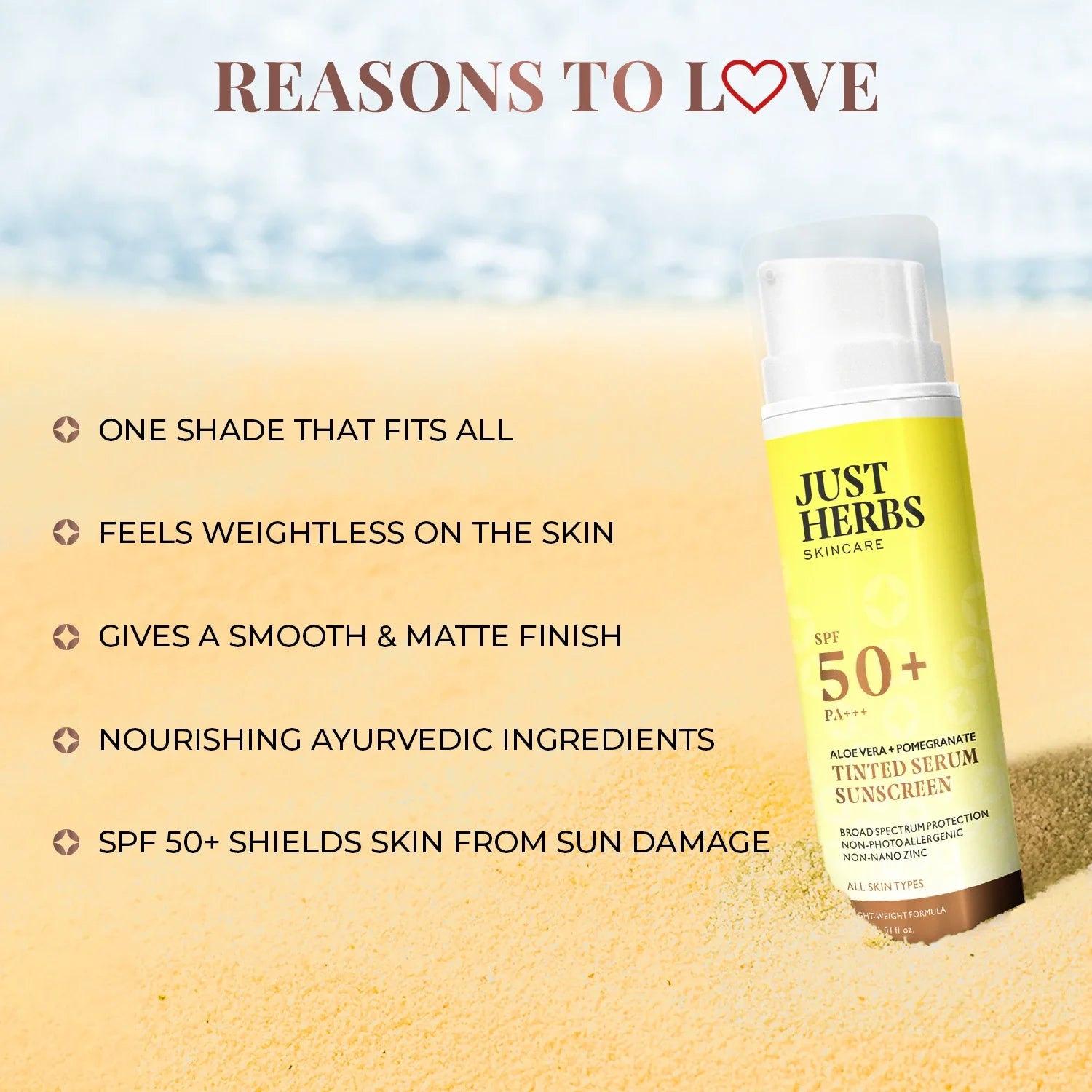 Tinted Serum Sunscreen with SPF 50+ PA+++ 30ml