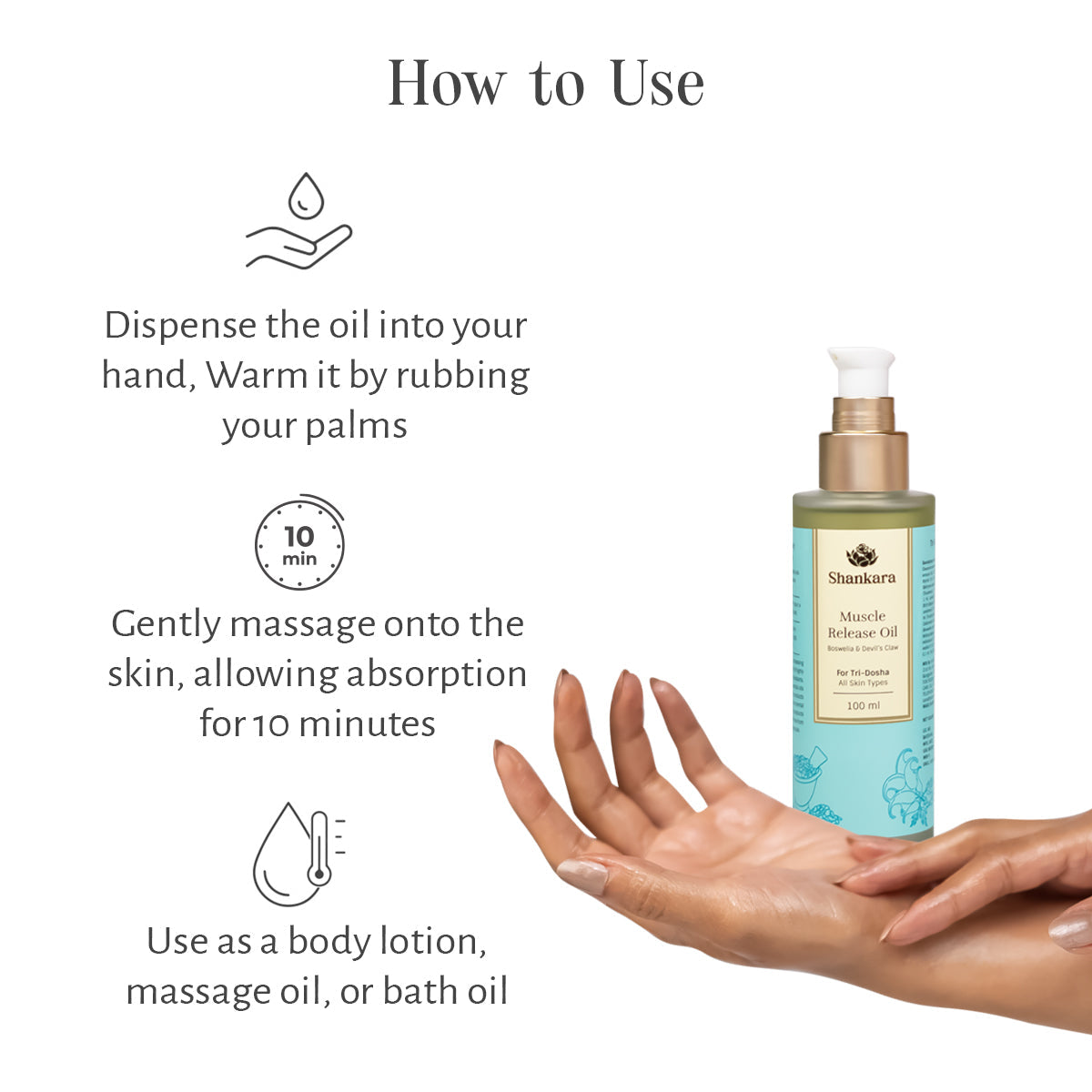 Muscle Release Oil, by Shankara - 100 ml 100ml