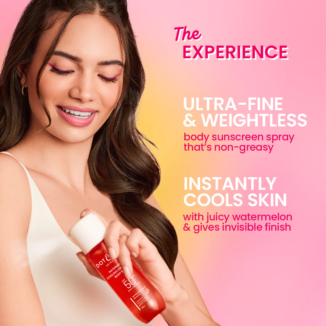 Watermelon Cooling Sunscreen Body Spray In-Vivo Tested SPF 50+ PA+++ 110ml