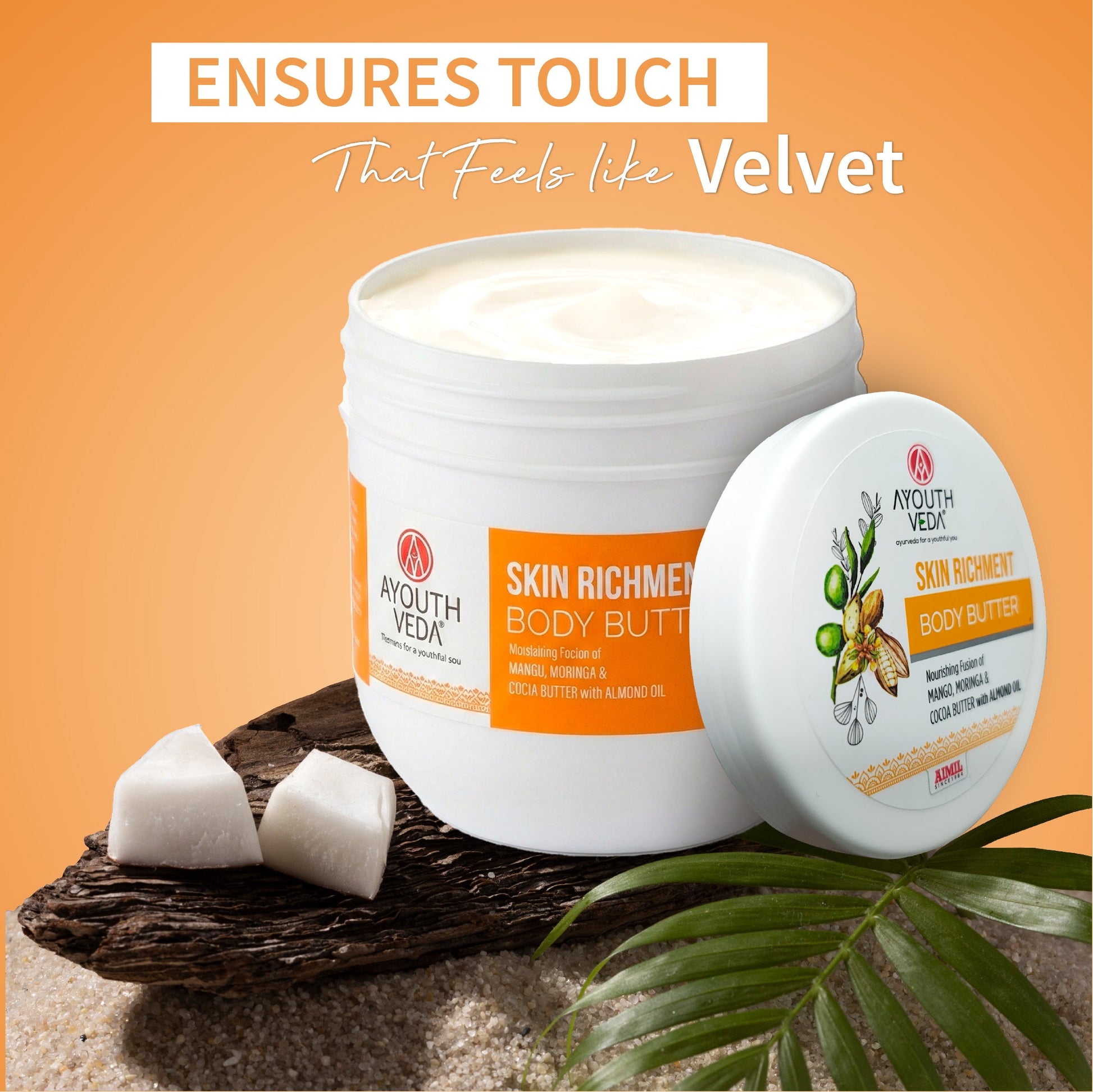 Skin Richment Body Butter with Mango and Cocoa Butter for Moisturized & Super Soft Skin Net qty.- 200 g 200g