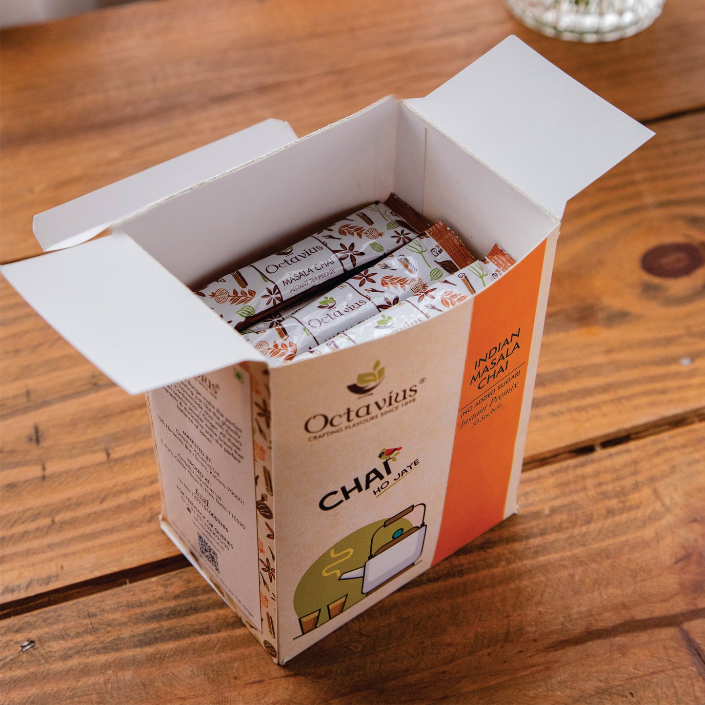 Indian Masala Chai Instant Premix (No Added Sugar) 15 Sachets