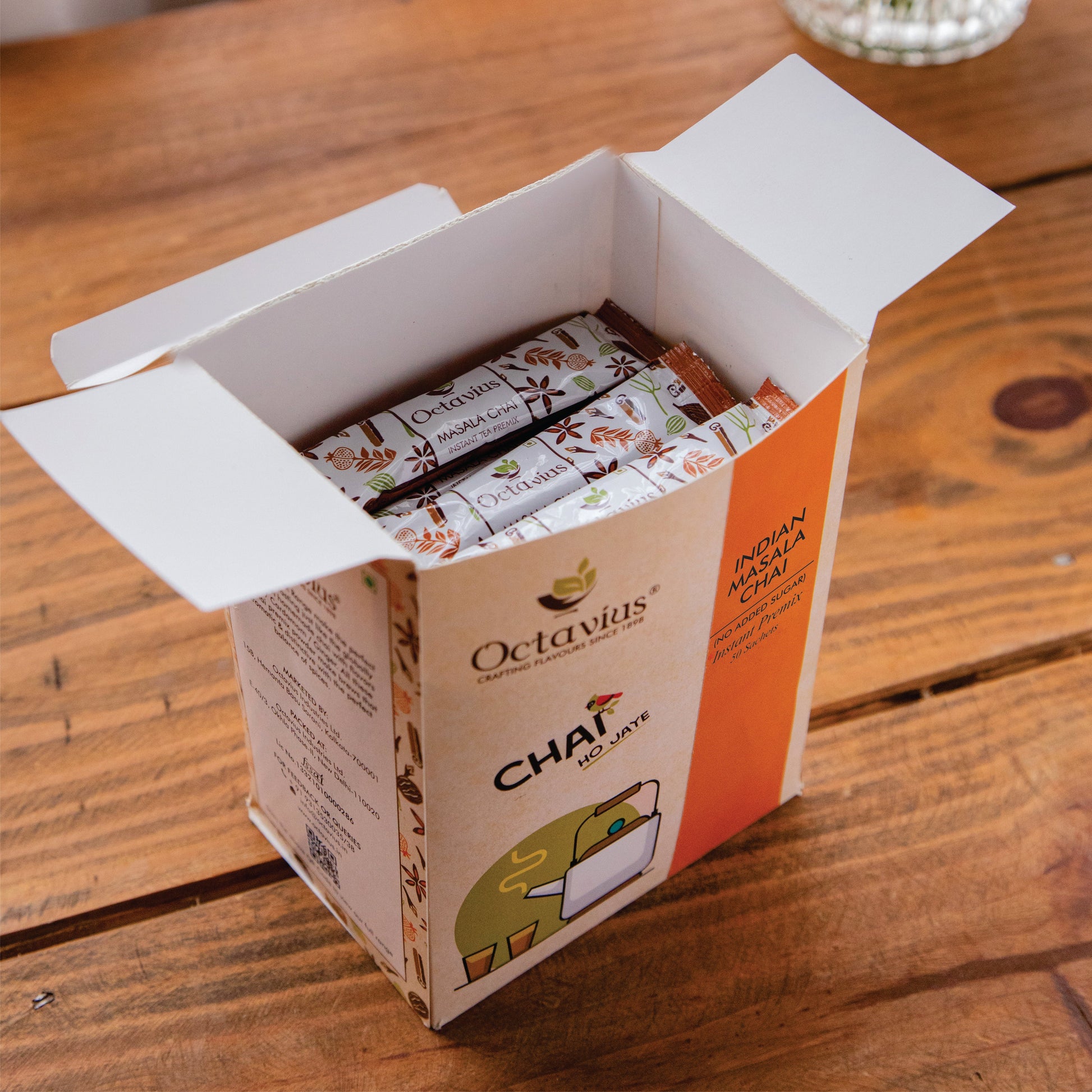 Indian Masala Chai Instant Premix (No Added Sugar) 15 Sachets
