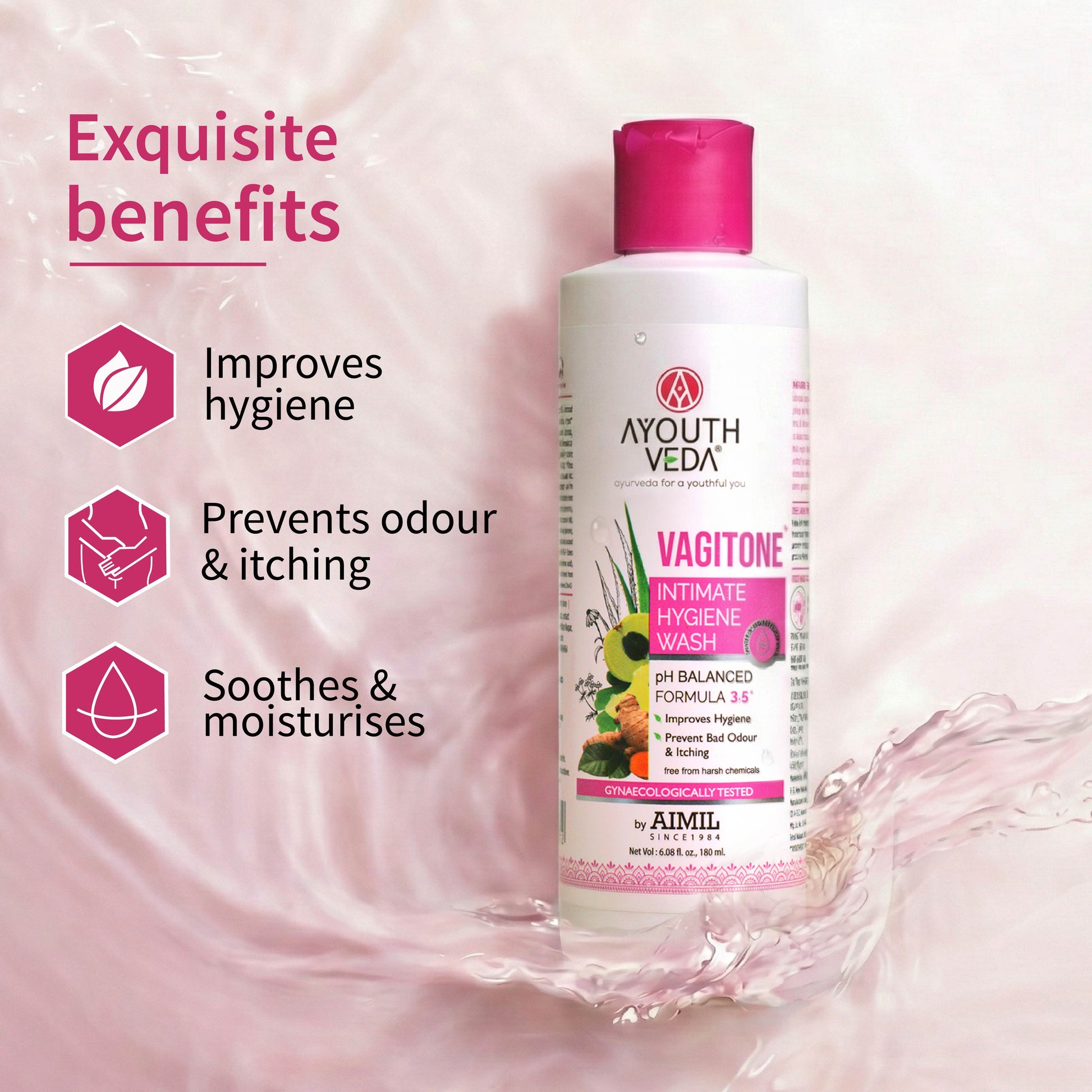Vagitone Daily Intimate Hygiene Wash for Women – Gentle, Safe & Refreshing |  ( Net Qty-100 ml) 100ml