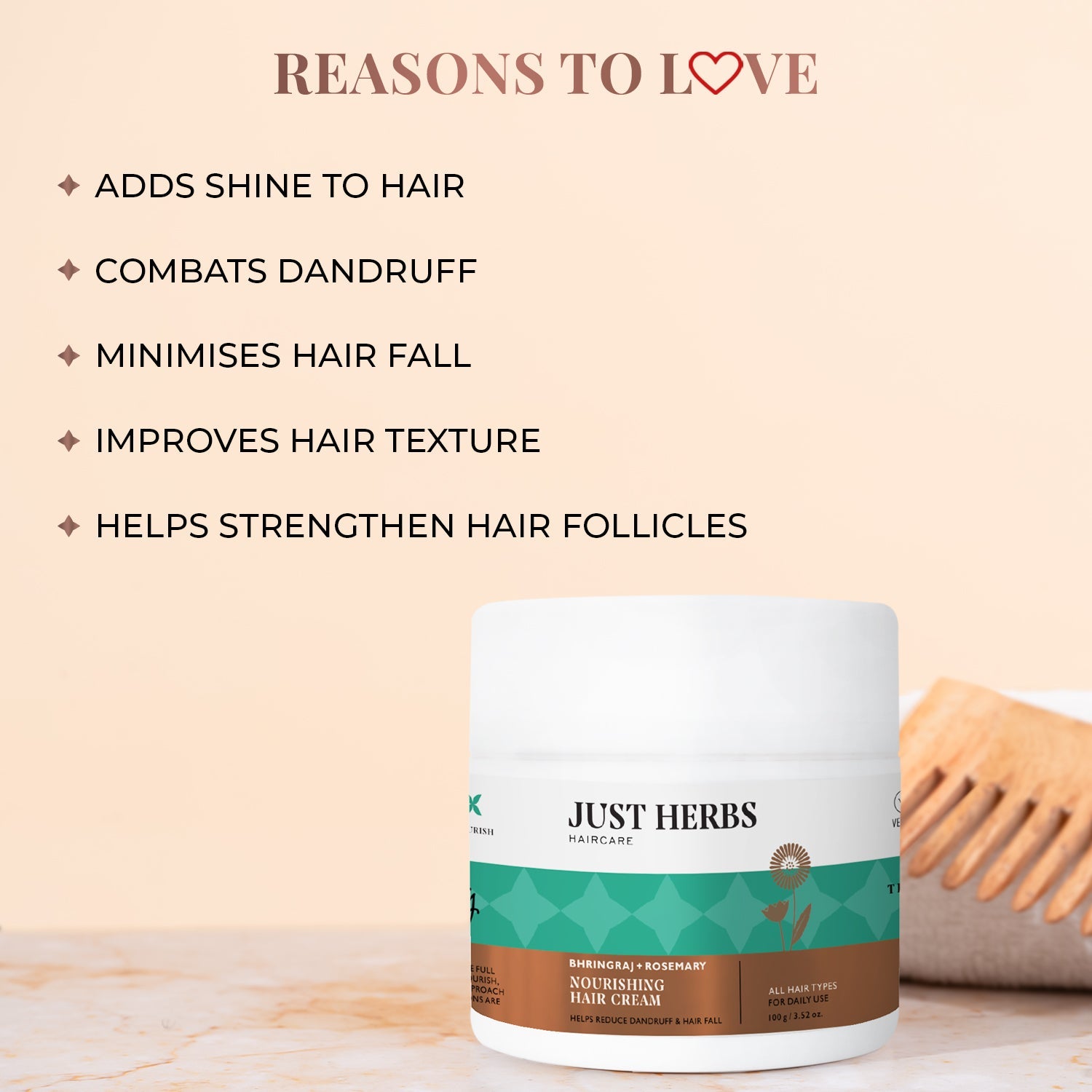 Nourishing Hair Cream with Bhringraj & Rosemary 100g