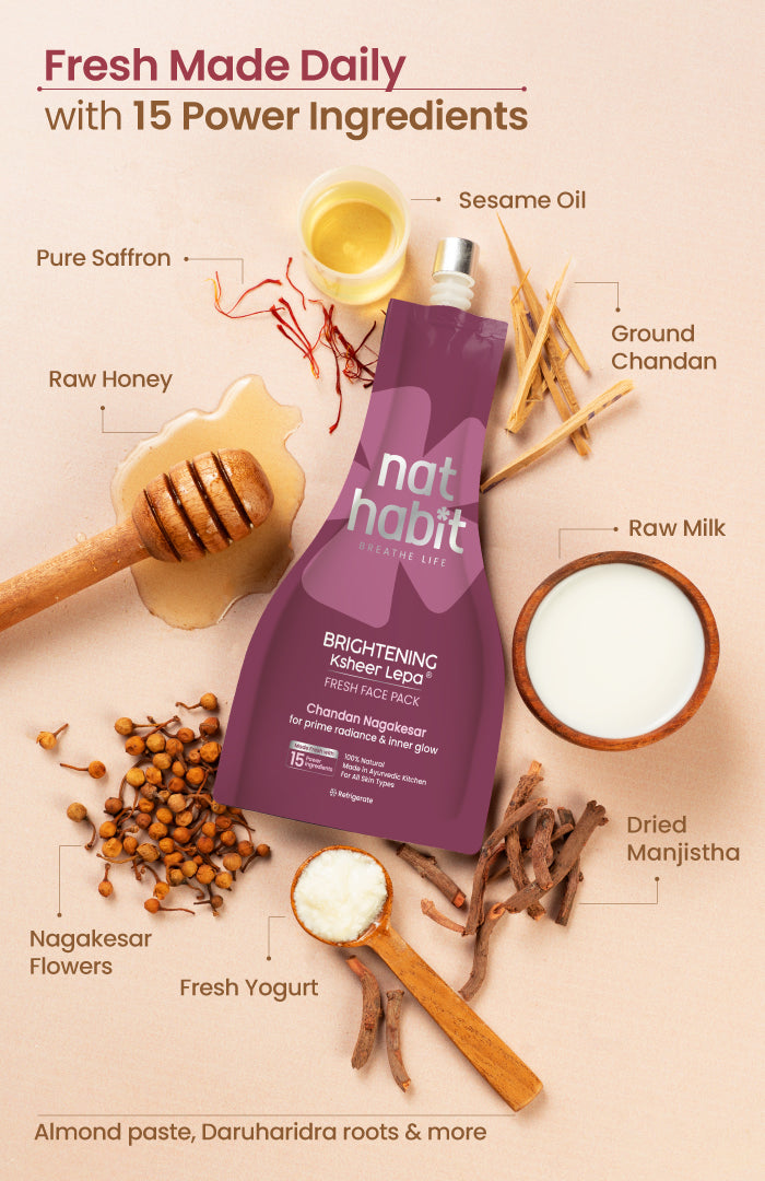 Fresh Chandan Nagakesar Radiance Lepa Face Pack 40g × 1