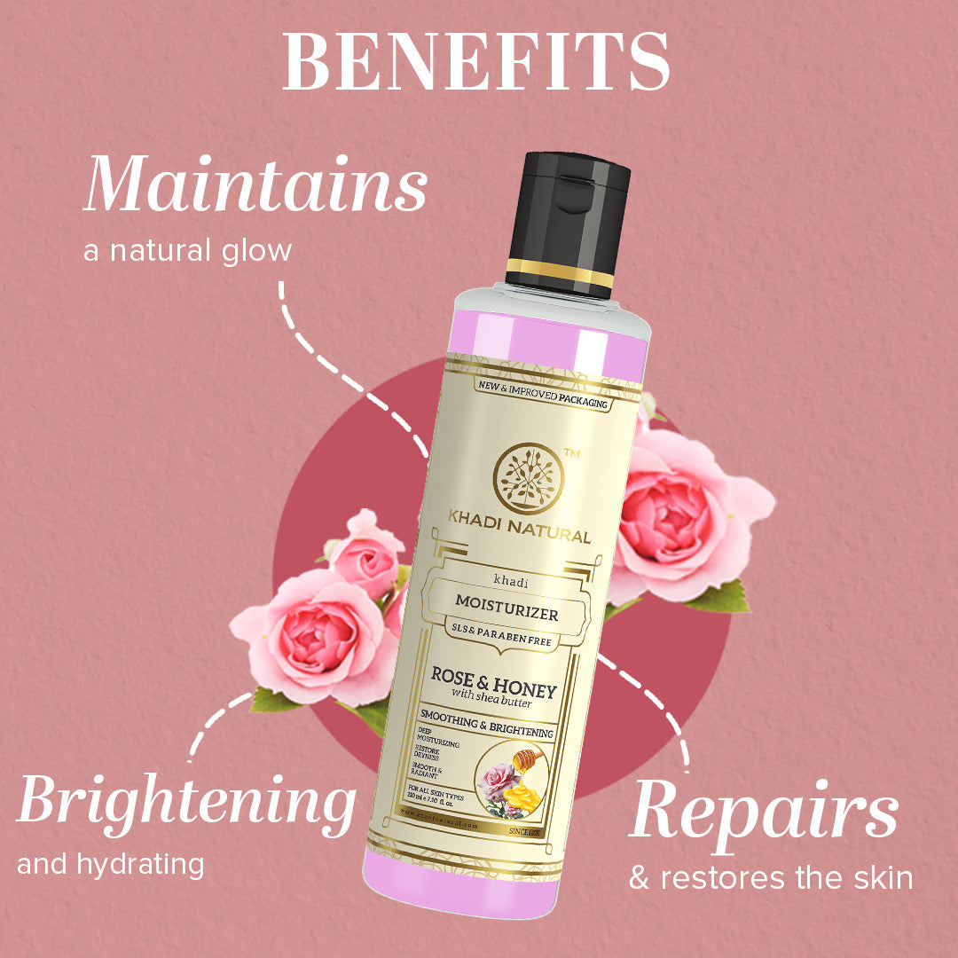 Rose & Honey Moisturiser SLS & Paraben Free 210ml
