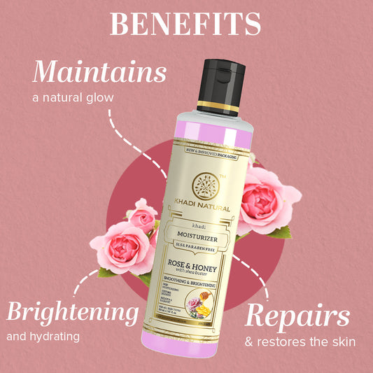 Rose & Honey Moisturiser SLS & Paraben Free 210ml