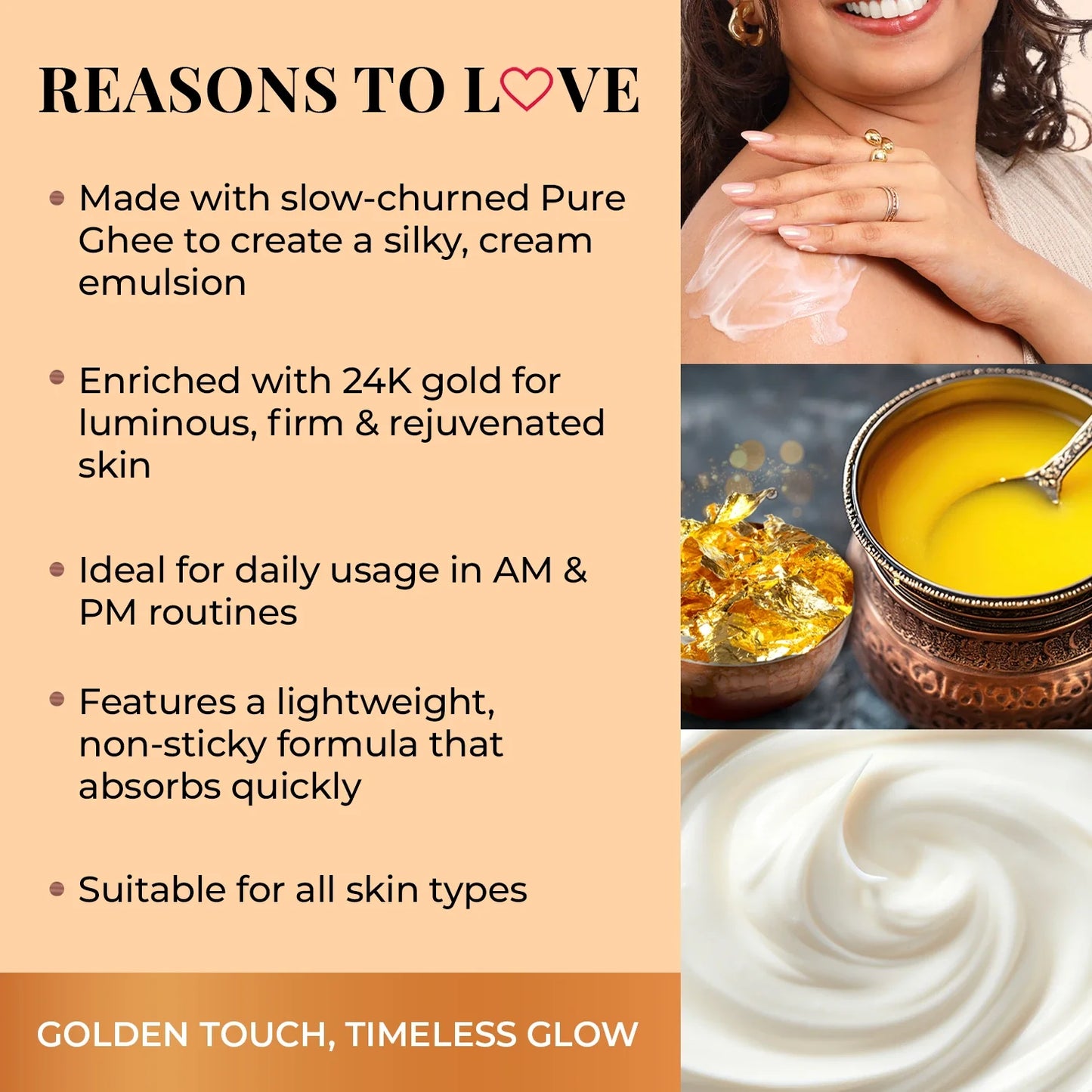 Pure Ghee & 24K Gold Deep Nourishing Body Butter 250ml