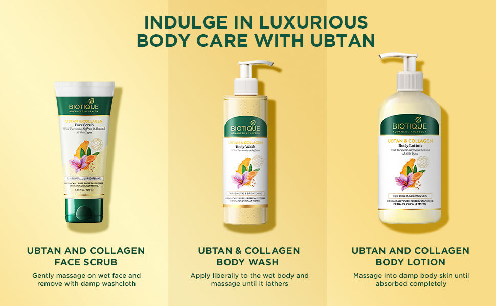 BIOTIQUE UBTAN & COLLAGEN Body Lotion