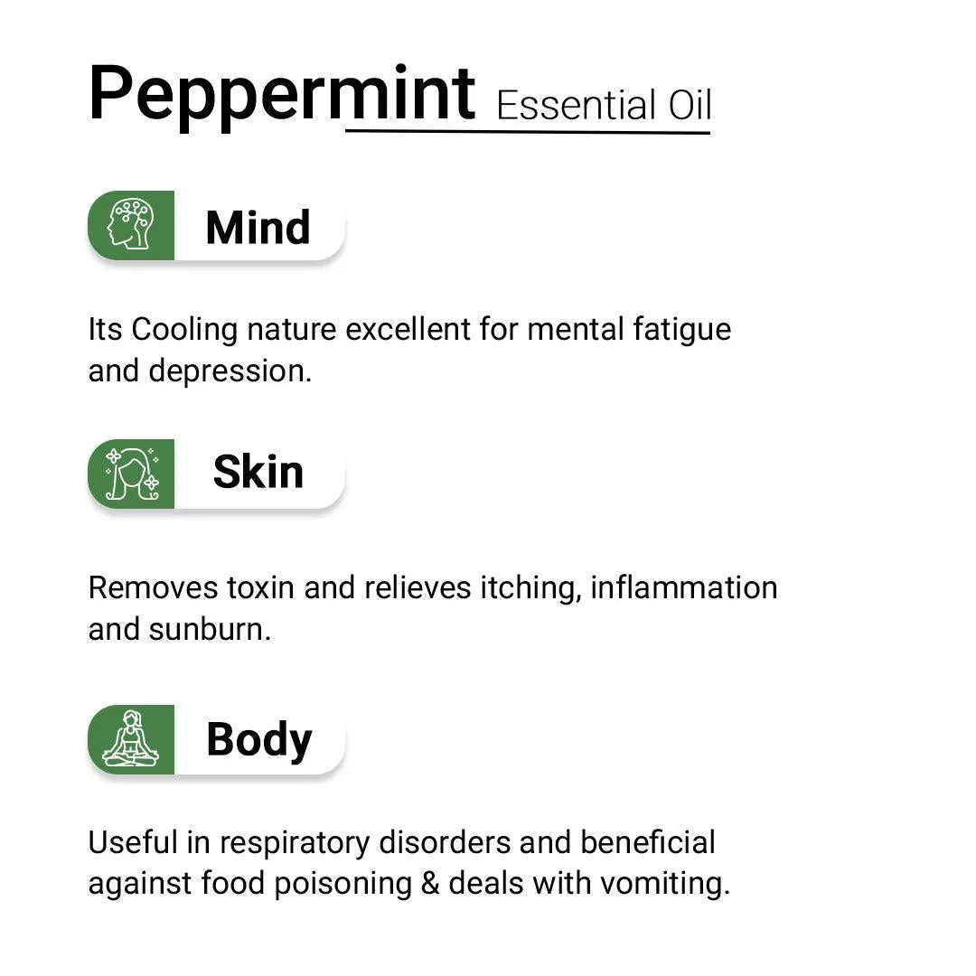Peppermint Essential Oil Natural Therapeutic Grade, Cooling and Pain Reliving, Decongestant, Stress Relief,10ml 10ml