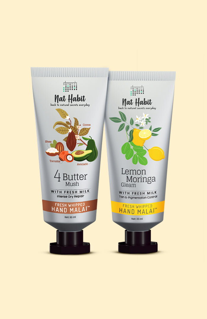 4 Butter & Lemon Moringa Hand Malai コンボパック 2個セット