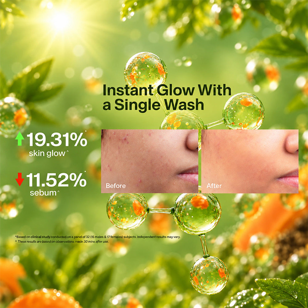 【Biotique】 Papaya Deep Cleanse Face Wash｜パパイヤ ディープクレンズ 洗顔料｜150ml×2本セット