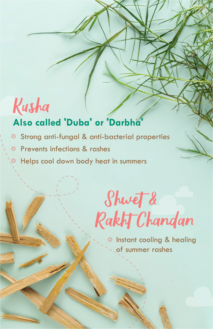 Kusha Baby Powder - Shwet Chandan 150g × 1