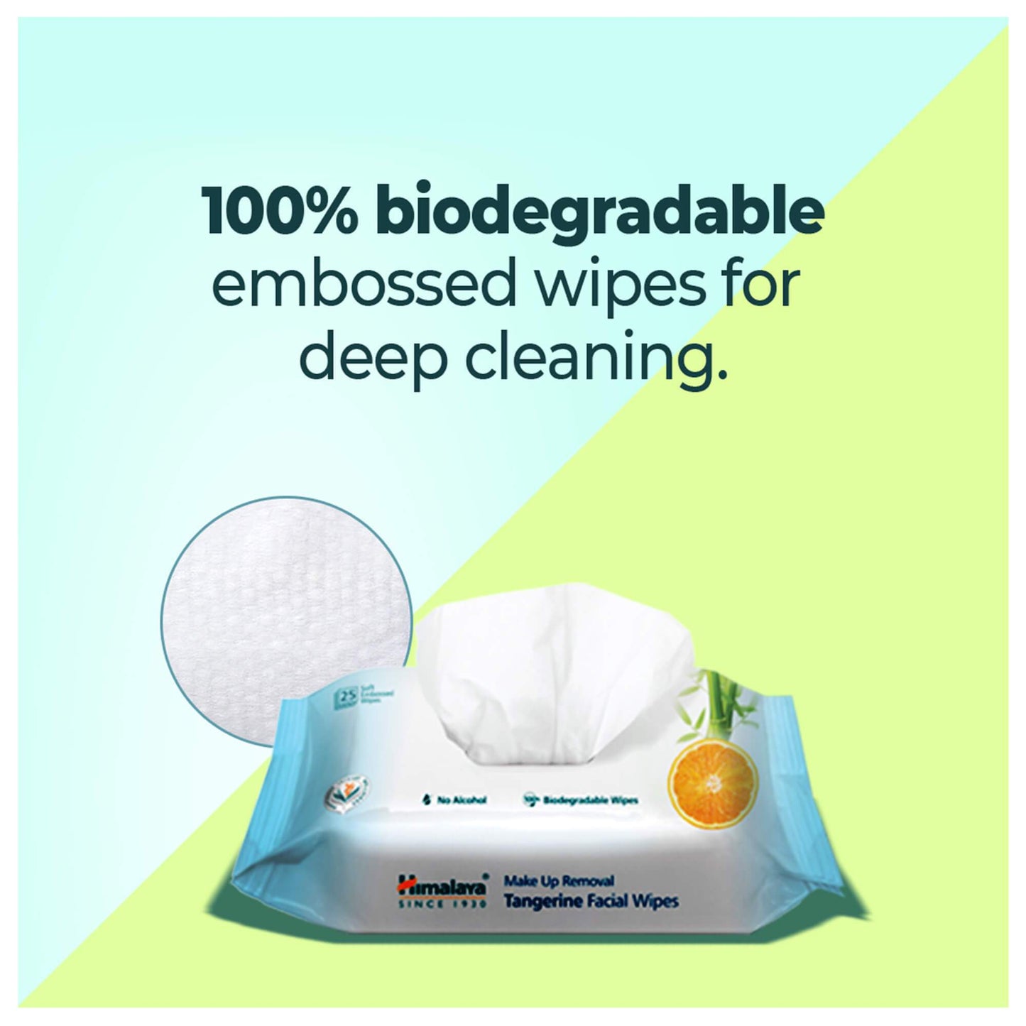 Himalaya Makeup Removal Tangerine Facial Wipes 10's
