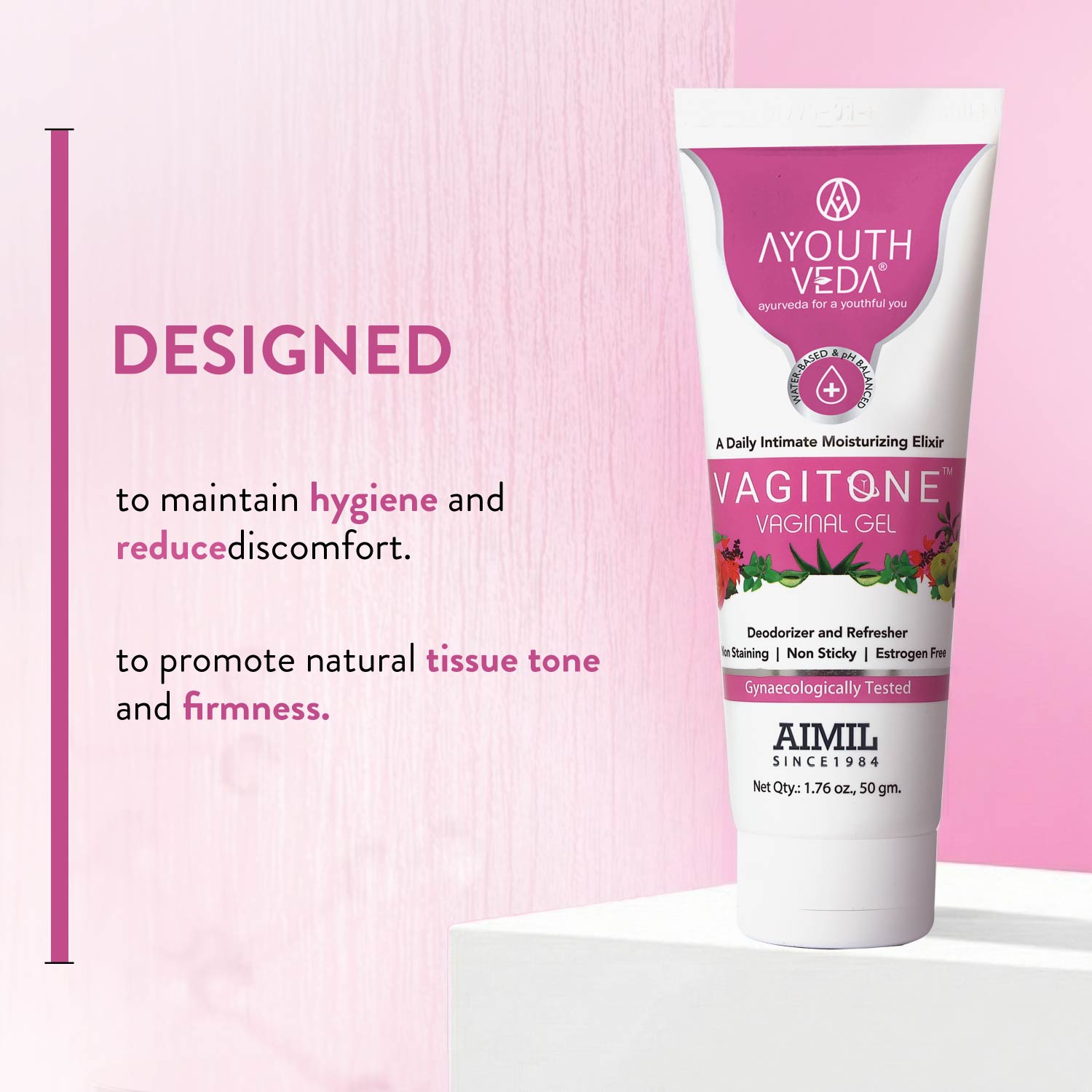 Vagitone Vaginal Gel With Dual formula- (Net Qty-50gm) 50gm