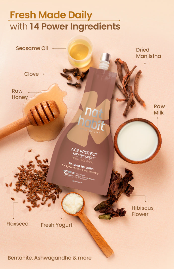 Fresh Flaxseed Manjistha Lepa Face Pack 40g