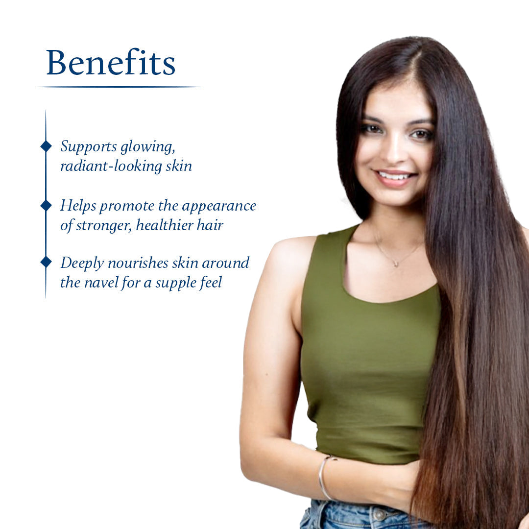 Nabhi Oil with Ghee & Olive Oil for Skin Glow & Strong Hair (22 Herbs) 10ml