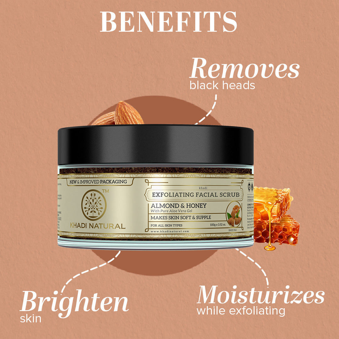 Almond & Honey Exfoliating Facial Scrub 100gm