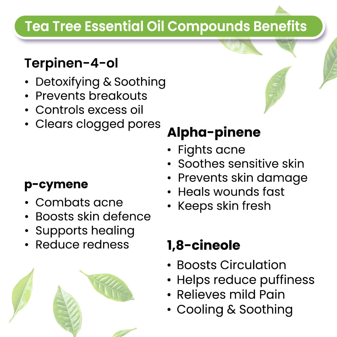 Tea Tree Body Oil - Moisturising, Anti Acne, Cleansing, Soothing & Purifies Skin; Non-Sticky, Quick-Absorbing 400ml
