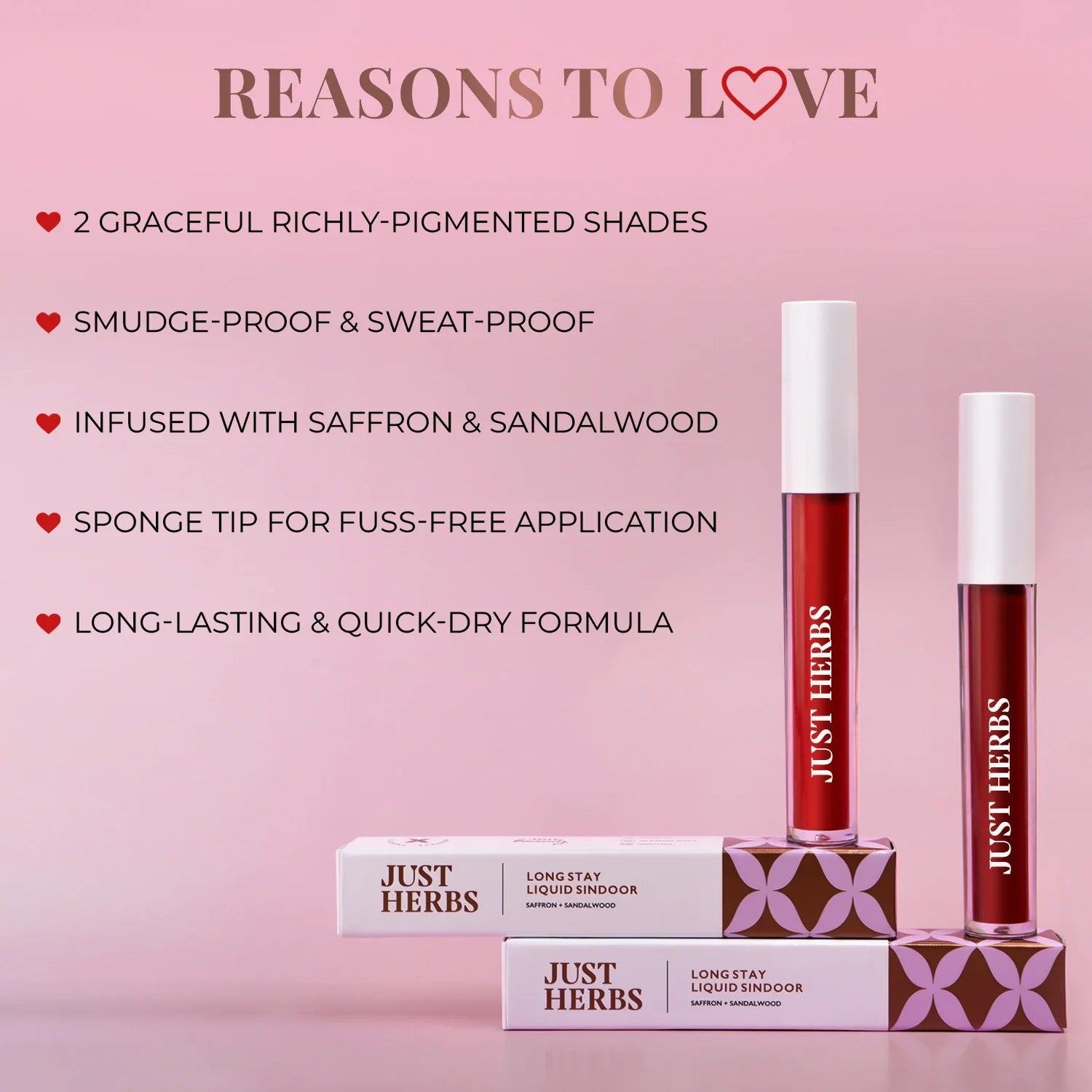 Long Stay Liquid Sindoor with Saffron and Sandalwood