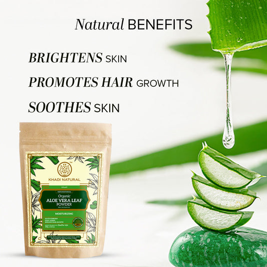 Organic Aloe Vera Leaf Powder For Hair Care- 100% Natural 100gm