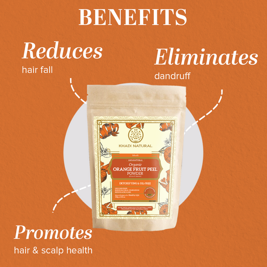 Organic Orange Peel Powder For Hair Care - 100% Natural 100gm