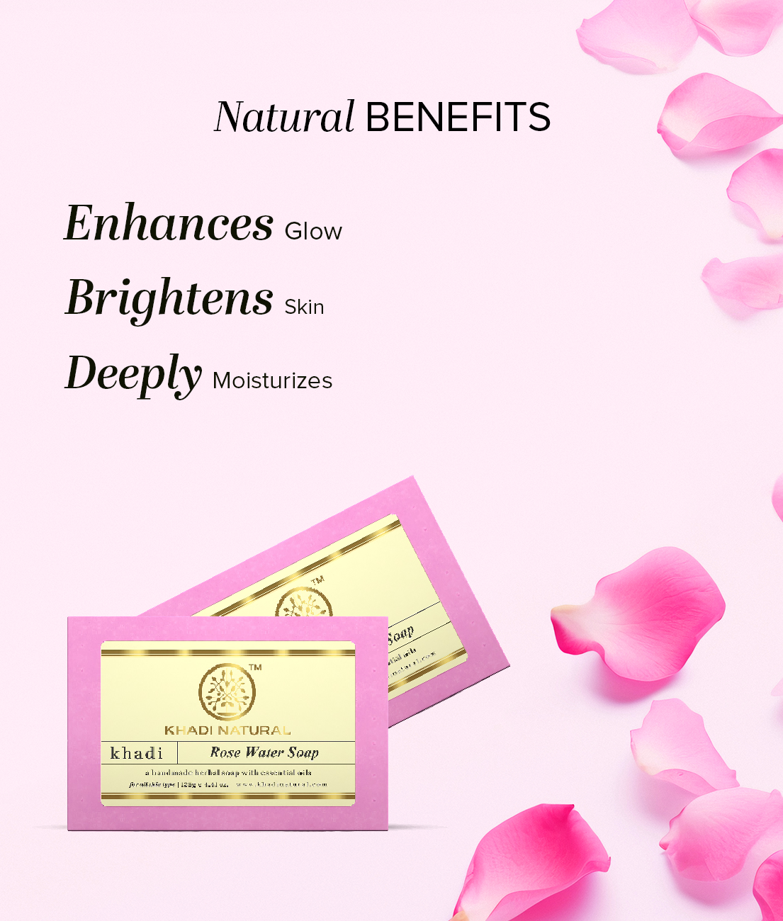 Rosewater Soap Combo Pack Of 5 125gm Each