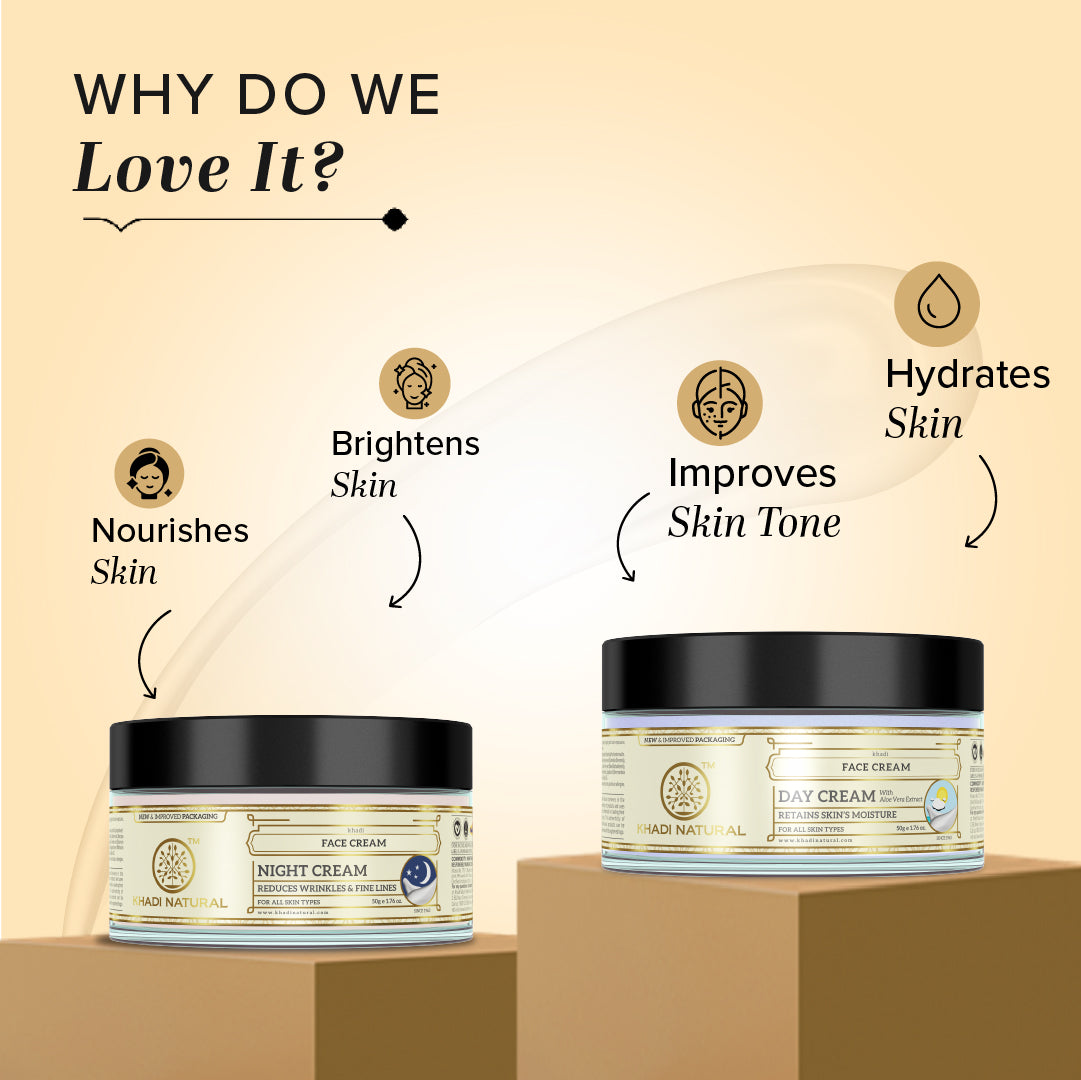Day Bright & Night Repair Cream Combo - Pack of 2 (50gm Each) 50g