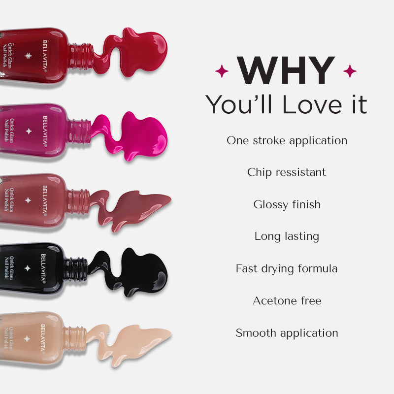 Quick Glam Nail Paint - 10ml 10ml