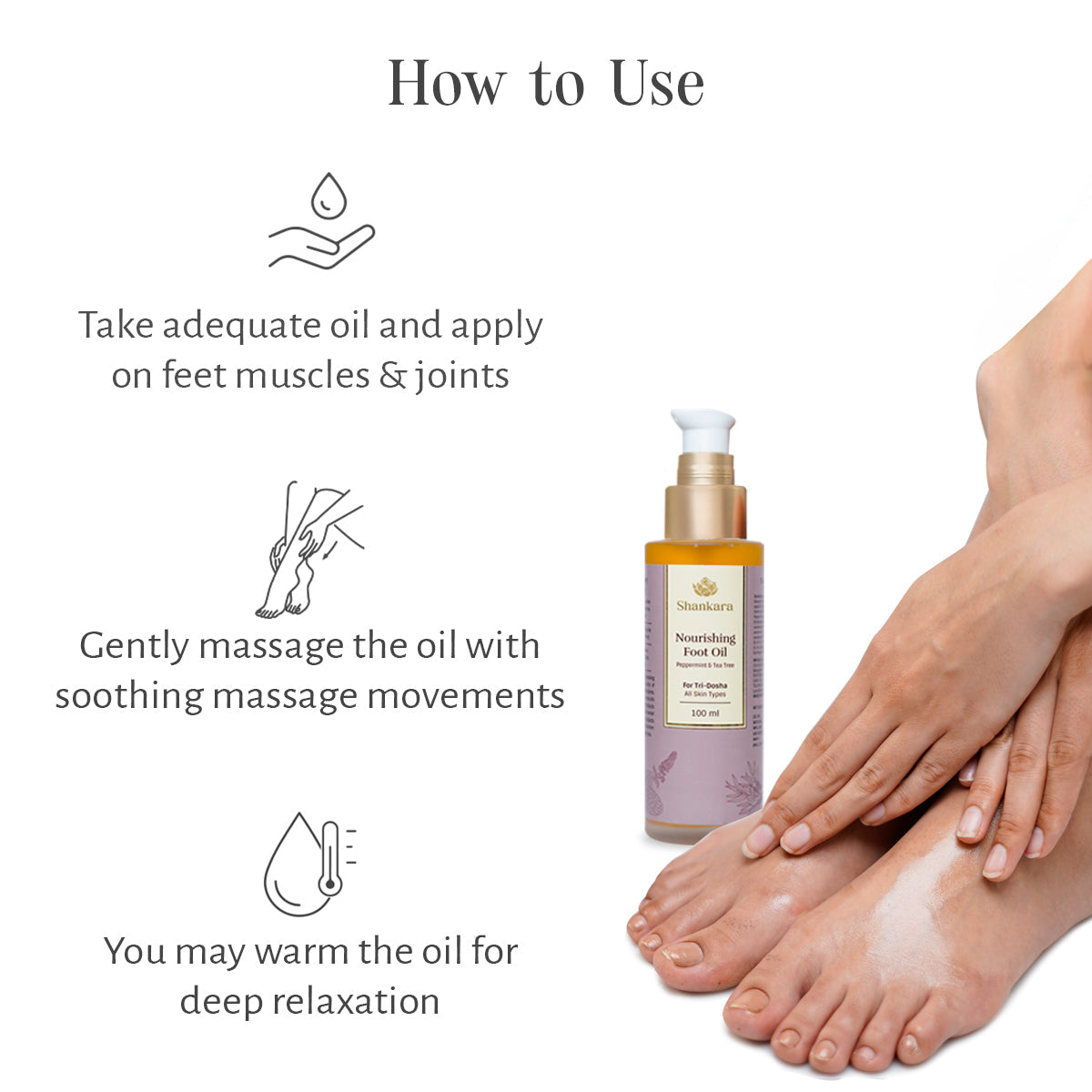 Nourishing Foot Oil, by Shankara - 100 ml 100ml