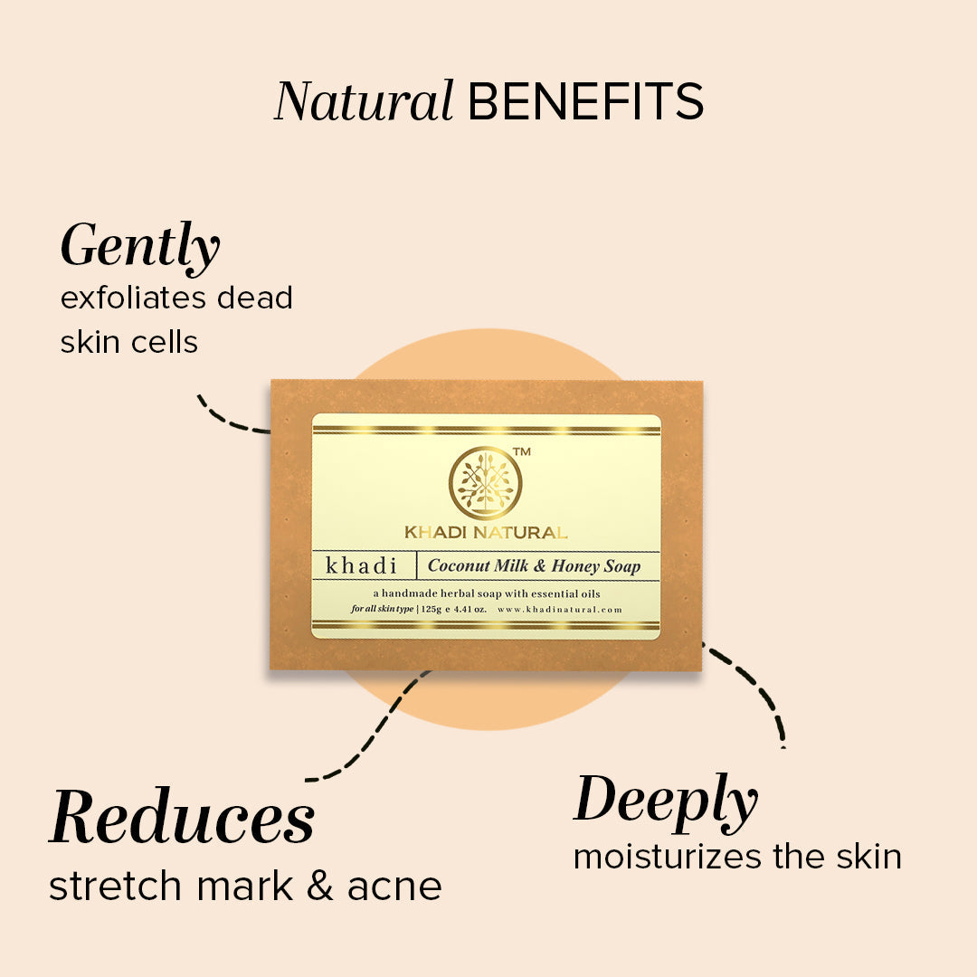 Herbal Coconut Milk & Honey Soap Combo Pack Of 5 125gm Each