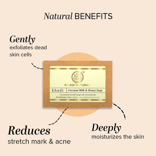 Herbal Coconut Milk & Honey Soap Combo Pack Of 5 125gm Each
