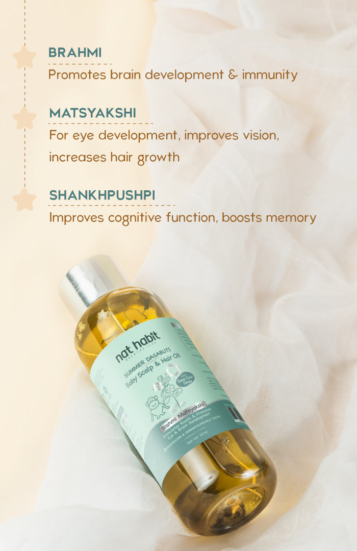 Brahmi Matsyakshi Summer Baby Hair & Scalp Oil 110ml