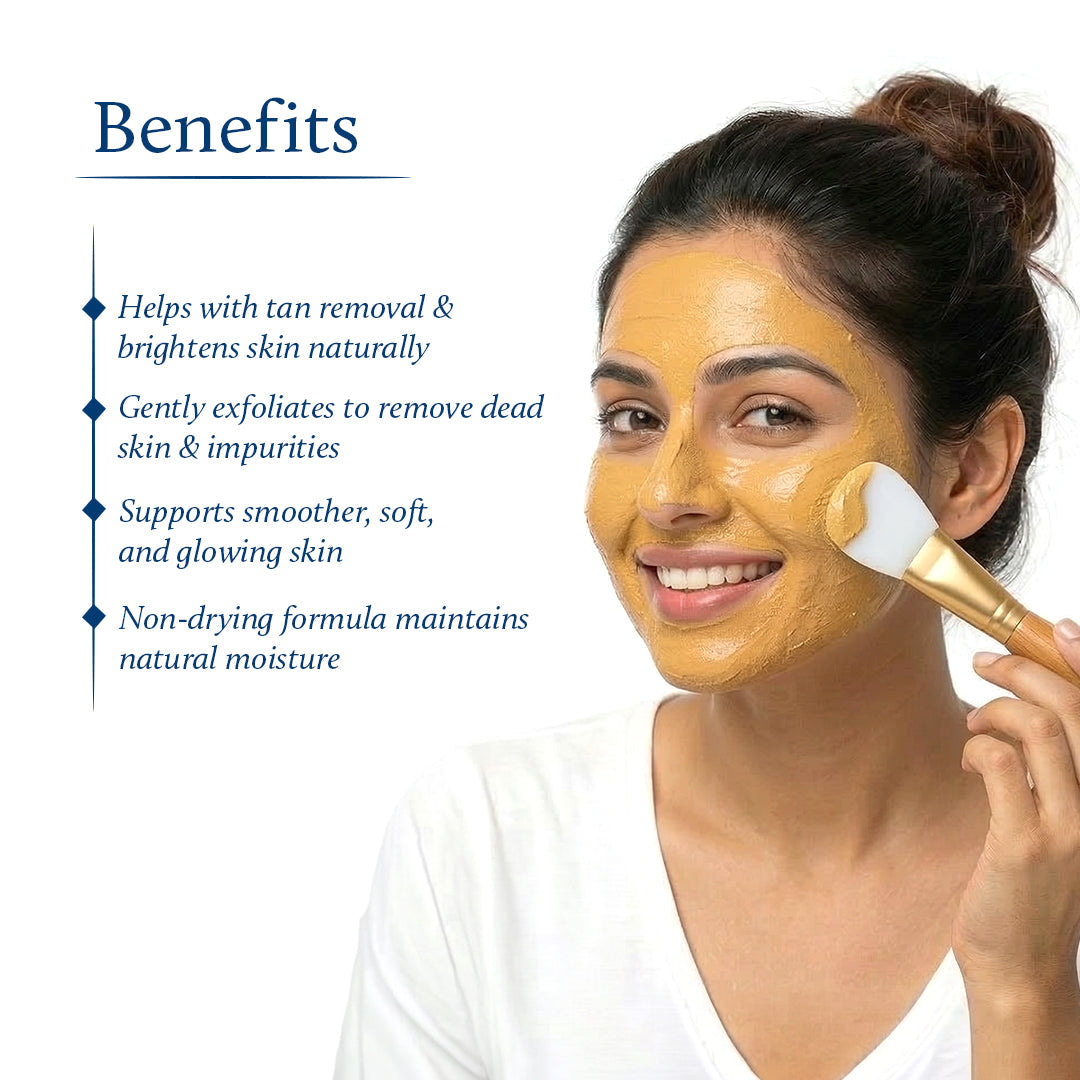 Turmeric Ubtan Powder Face Pack for Glowing Skin (9 herbs, 100 g + 15 g Free) 100g