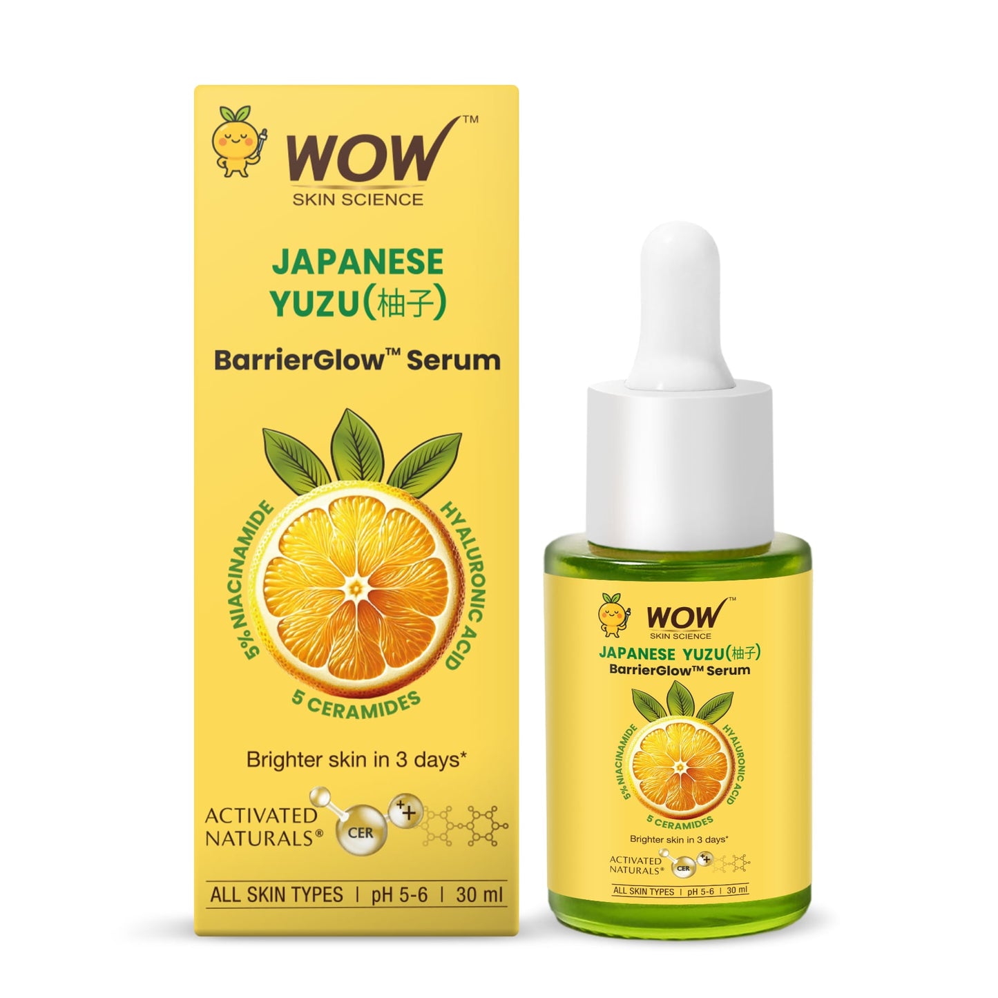 Japanese Yuzu & Vitamin C Brightening Face Serum Boosts Complexion 30ml