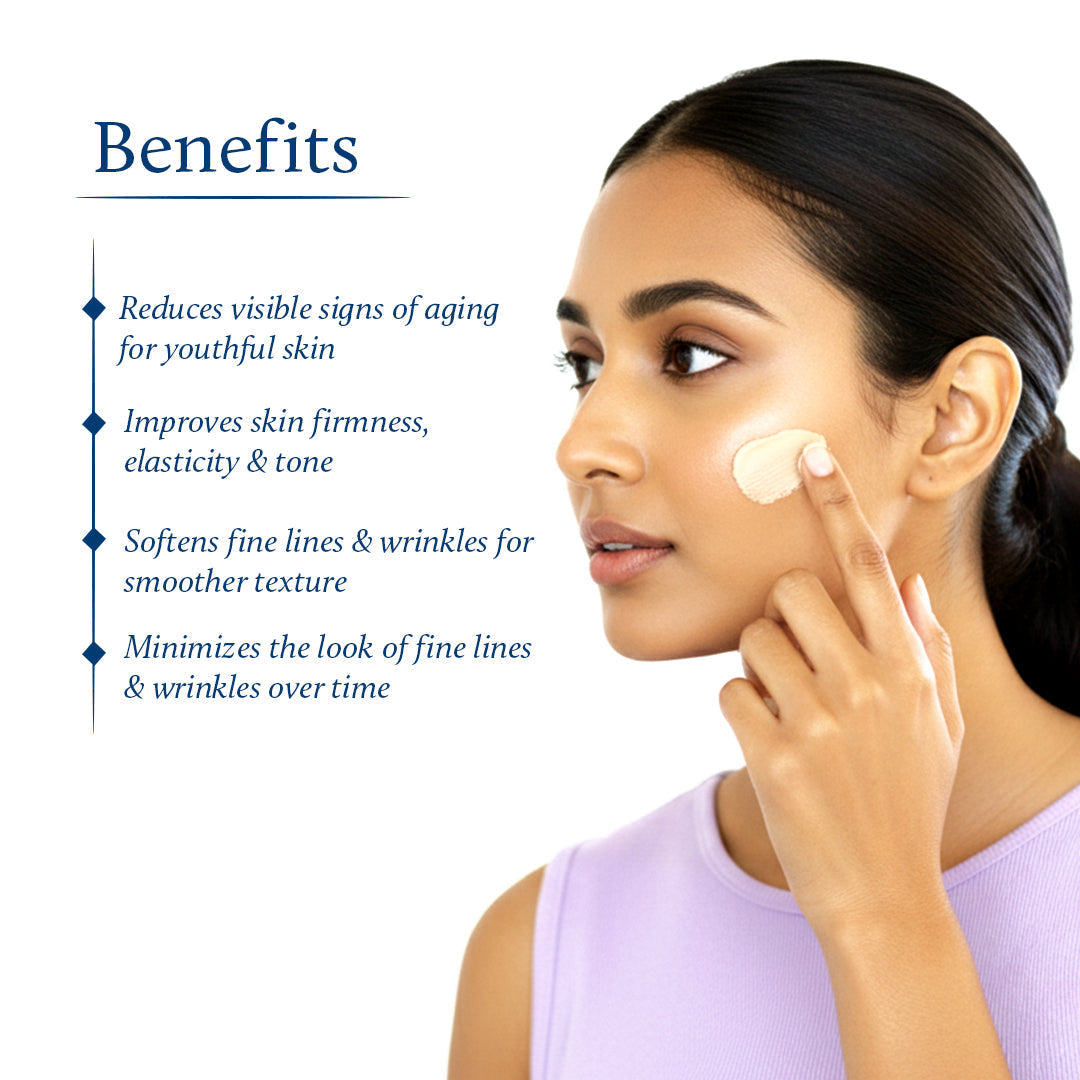Shubhr Anti Aging Cream for Women for Face with Saffron and Sandalwood (14 herbs, 50g) 50g