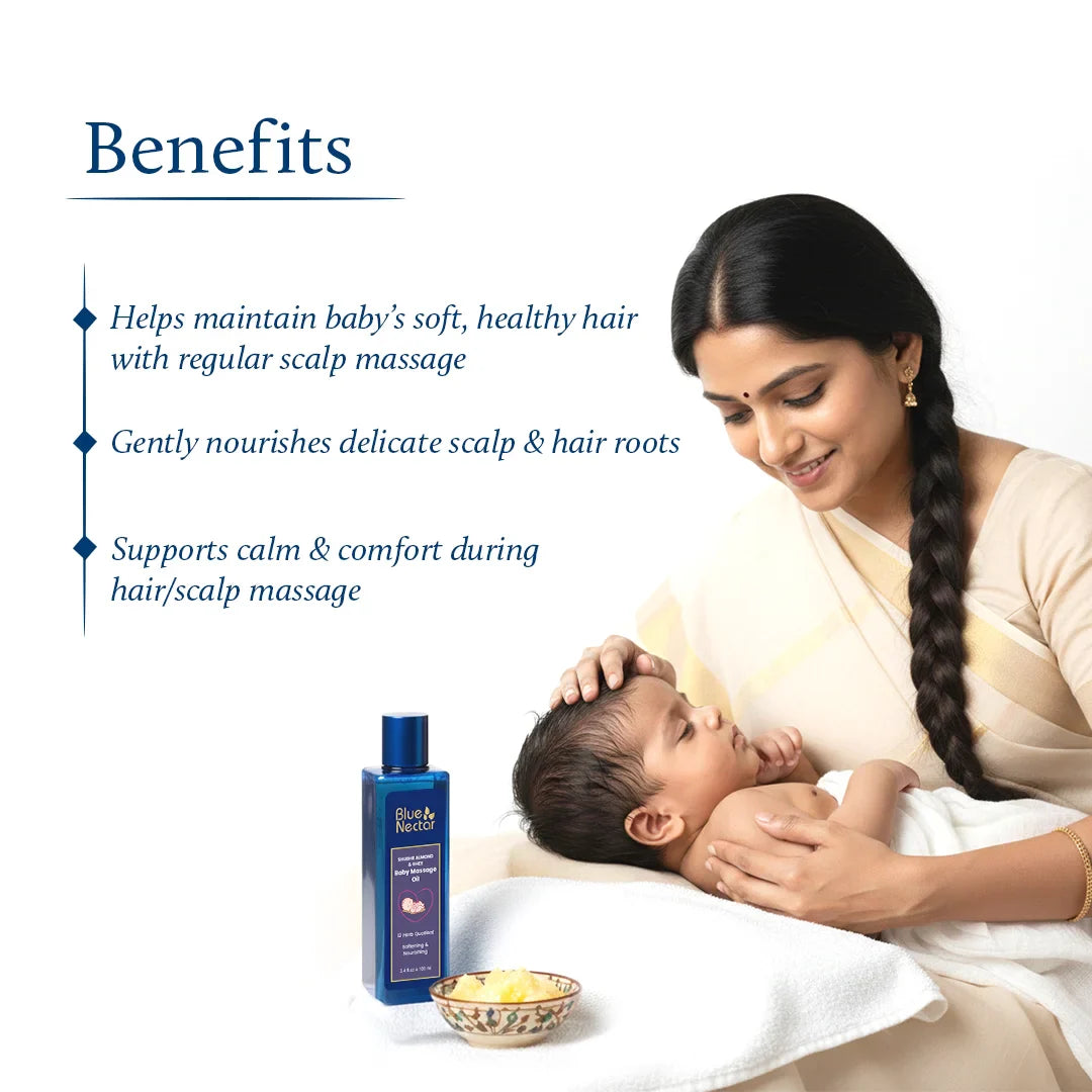 Baby Hair Oil with Ghee for Nourishment and Baby Hair Growth(18 Herbs) 200ml